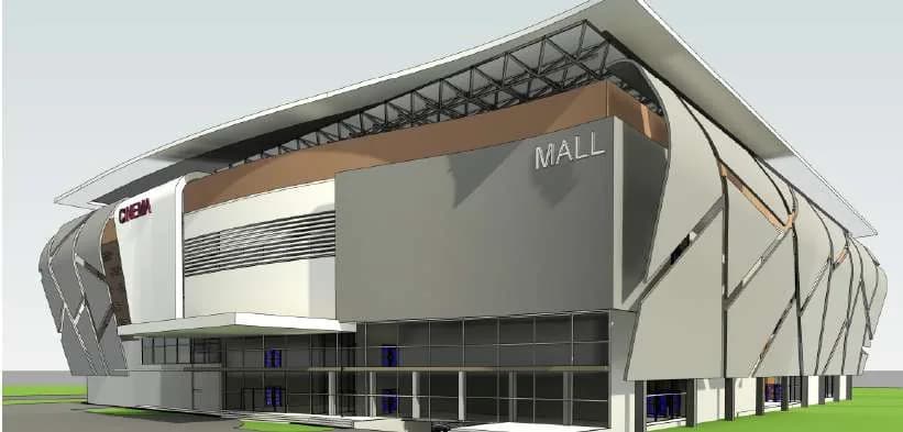 Architectural rendering of the Proposed Mixed-Use Development in Kaduna, 2022