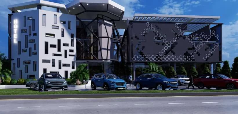 Architectural rendering of the Proposed Hotel Development in Maitama, Abuja, 2022